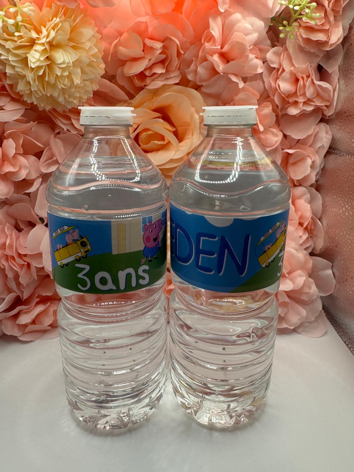 💦 Étiquettes Personnalisées pour Bouteilles d’Eau 50cl